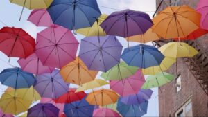 renkli şemsiyeler